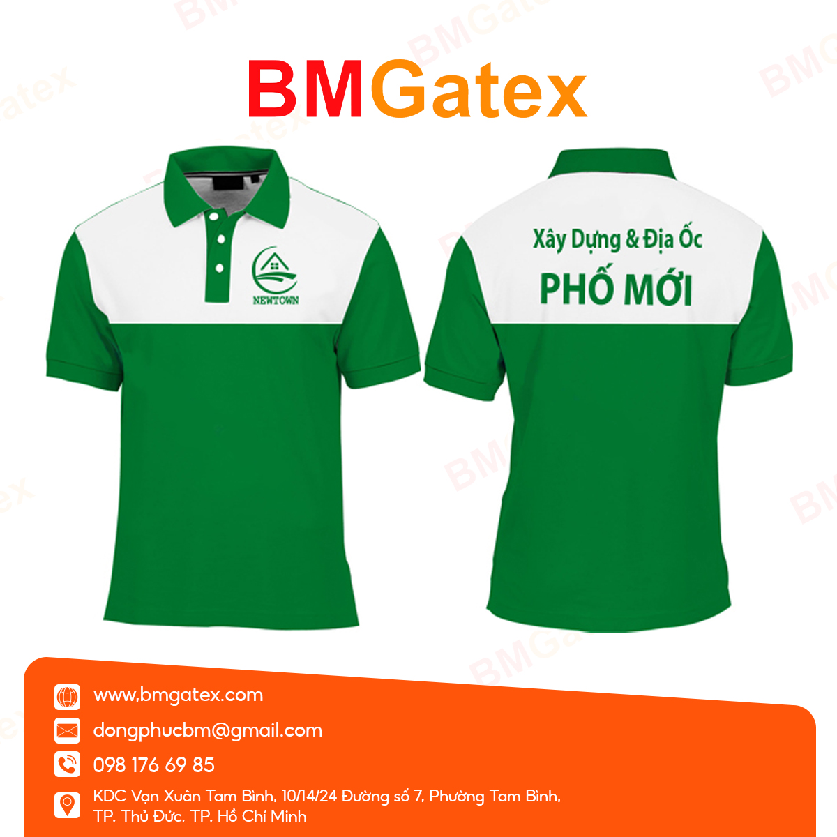 Áo thun đồng phục cổ trụ 006